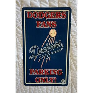 Dodgers Fans Parking Only Sign MLB 1997 Baseball Memorabilia
